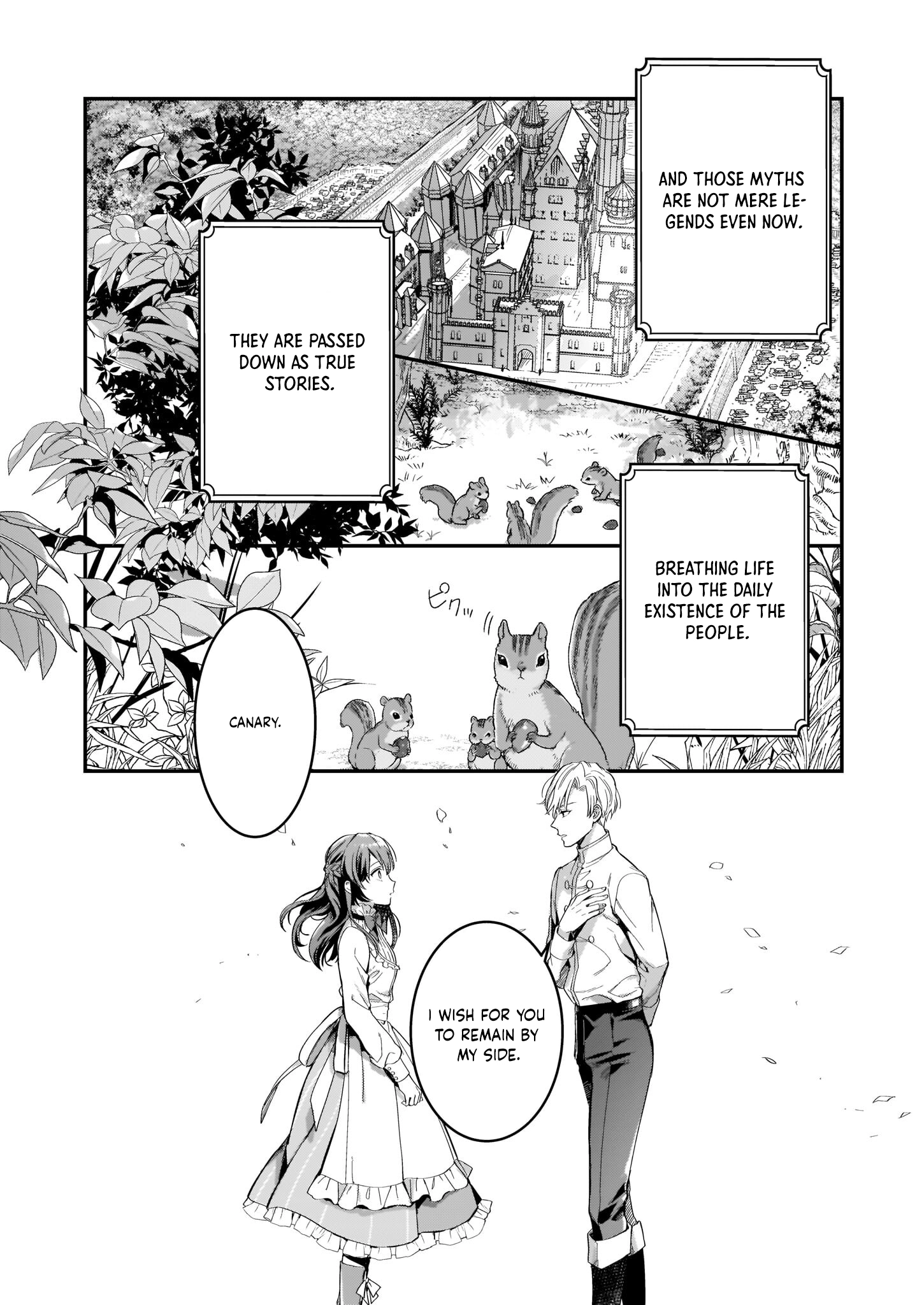 The Exiled Former Lady Loved by a Prince She Found in the Forest, Awakening as a Saint. Chapter 1 Page 2