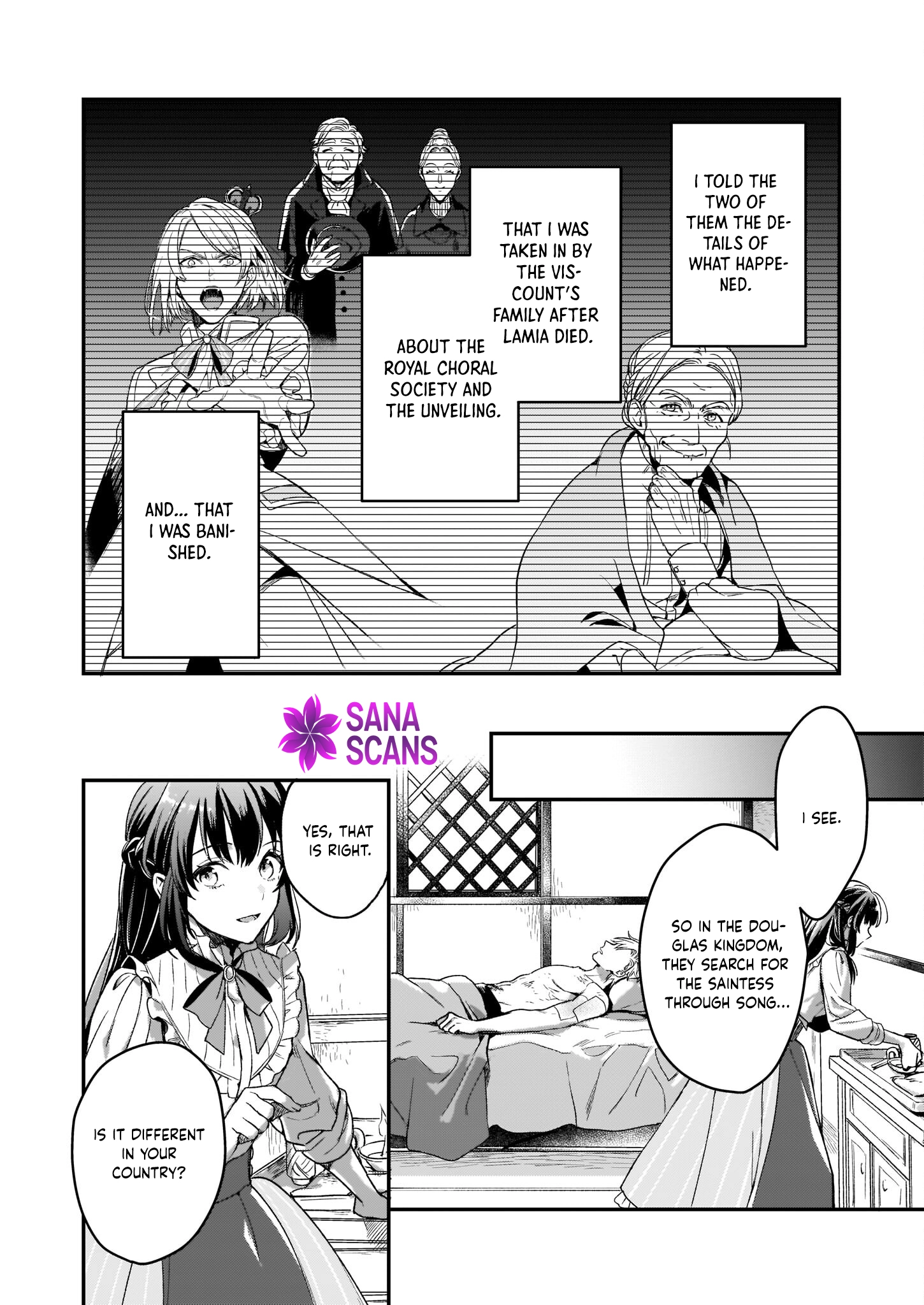 The Exiled Former Lady Loved by a Prince She Found in the Forest, Awakening as a Saint. Chapter 2 Page 16