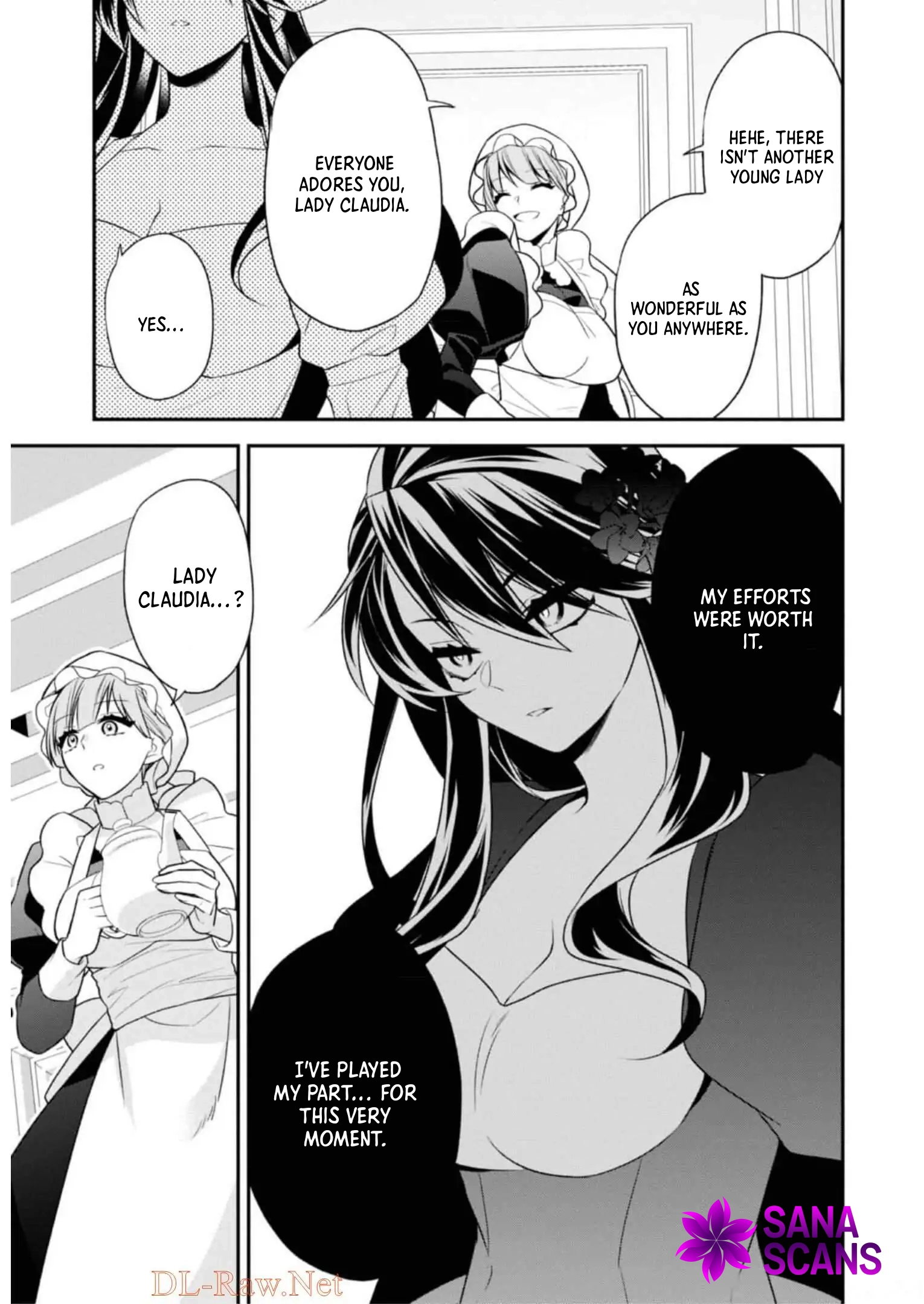 The fallen villainess rewinds fate, seeking to embody the flawless evil. Chapter 3 Page 33