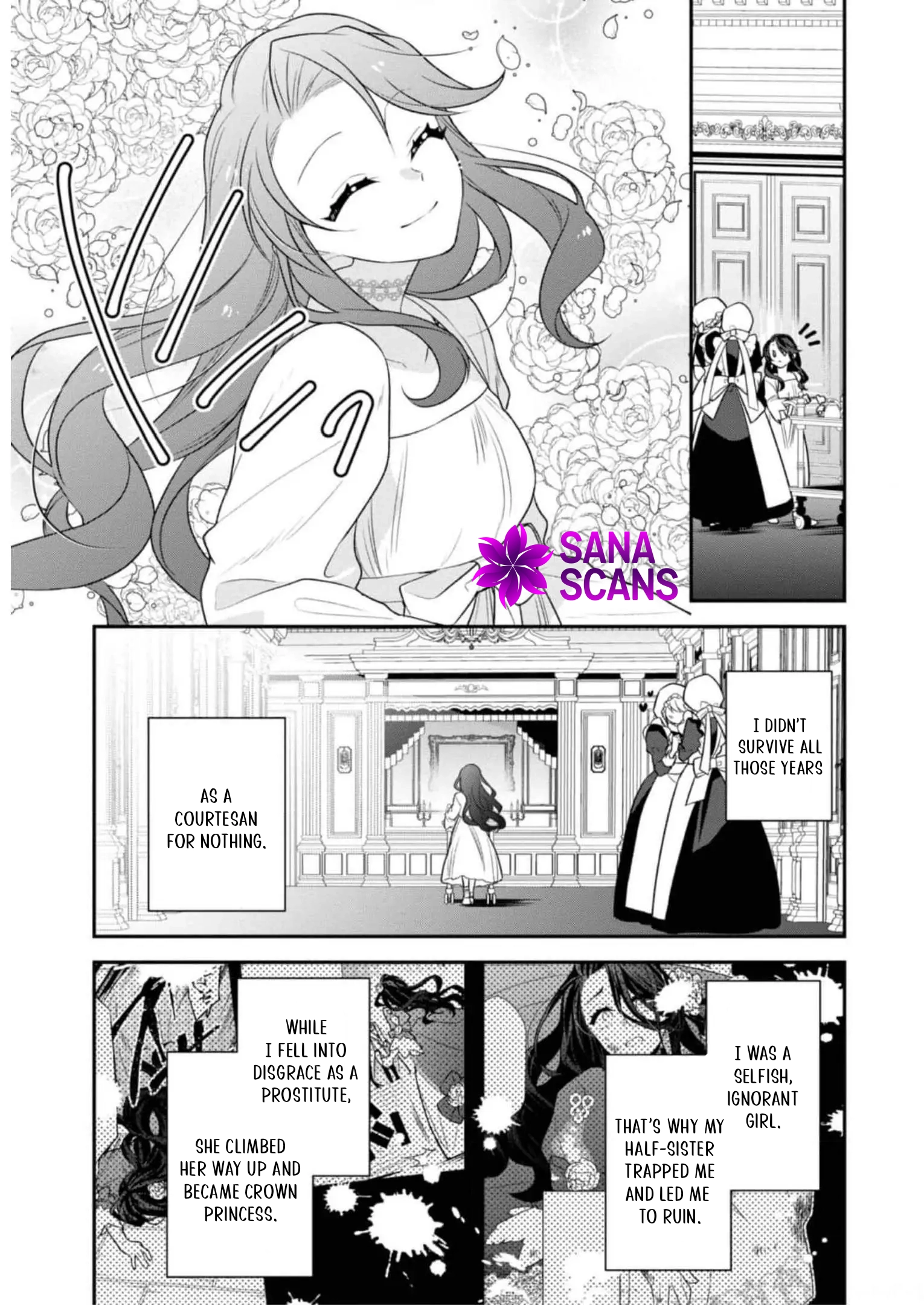 The fallen villainess rewinds fate, seeking to embody the flawless evil. Chapter 2 Page 5