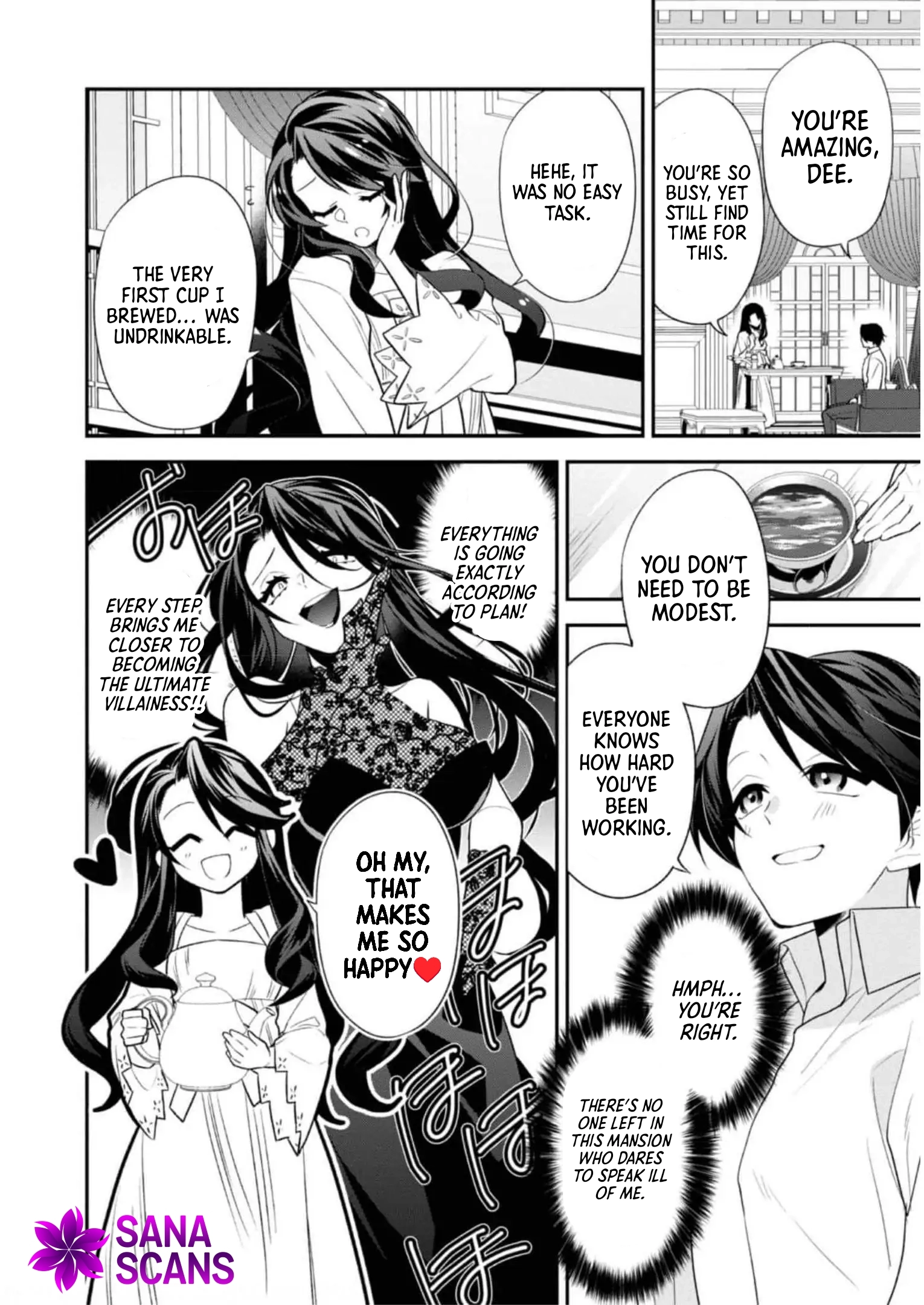 The fallen villainess rewinds fate, seeking to embody the flawless evil. Chapter 2 Page 8