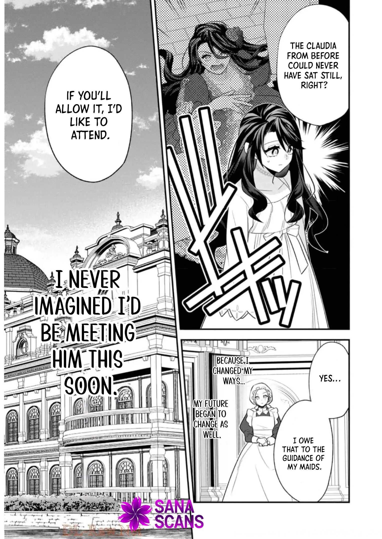 The fallen villainess rewinds fate, seeking to embody the flawless evil. Chapter 2 Page 17