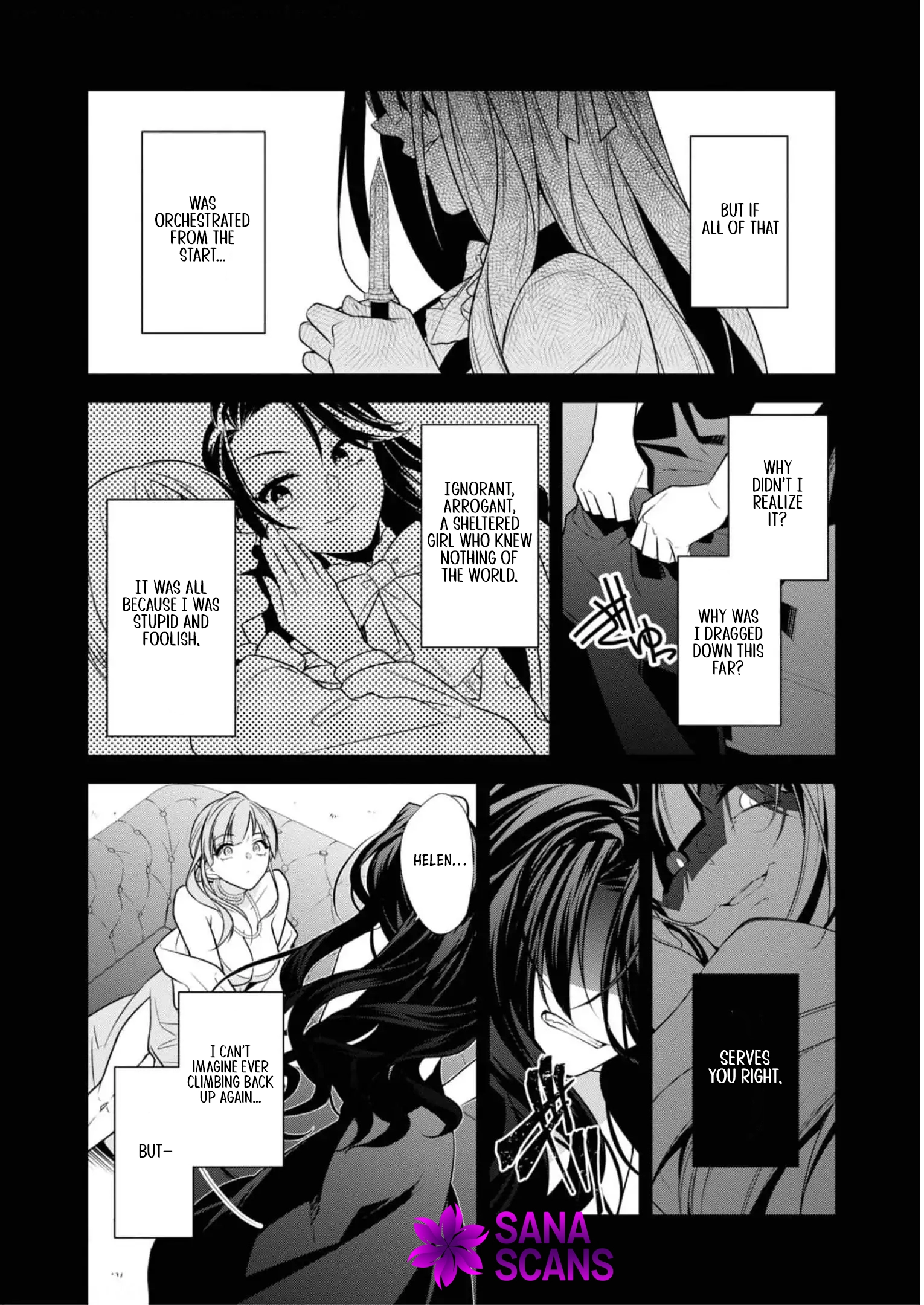 The fallen villainess rewinds fate, seeking to embody the flawless evil. Chapter 1 Page 17