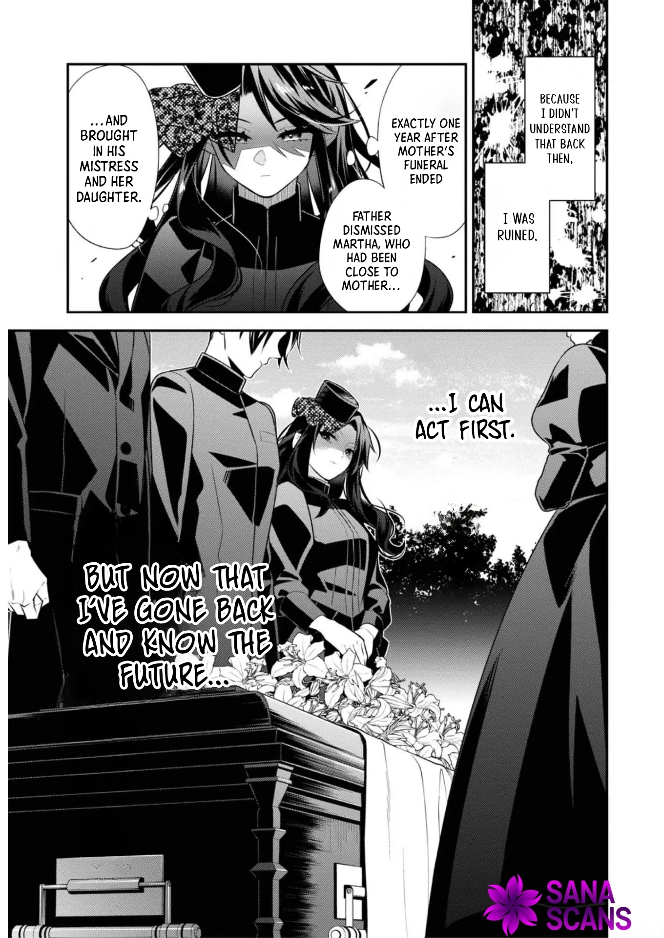The fallen villainess rewinds fate, seeking to embody the flawless evil. Chapter 1 Page 33