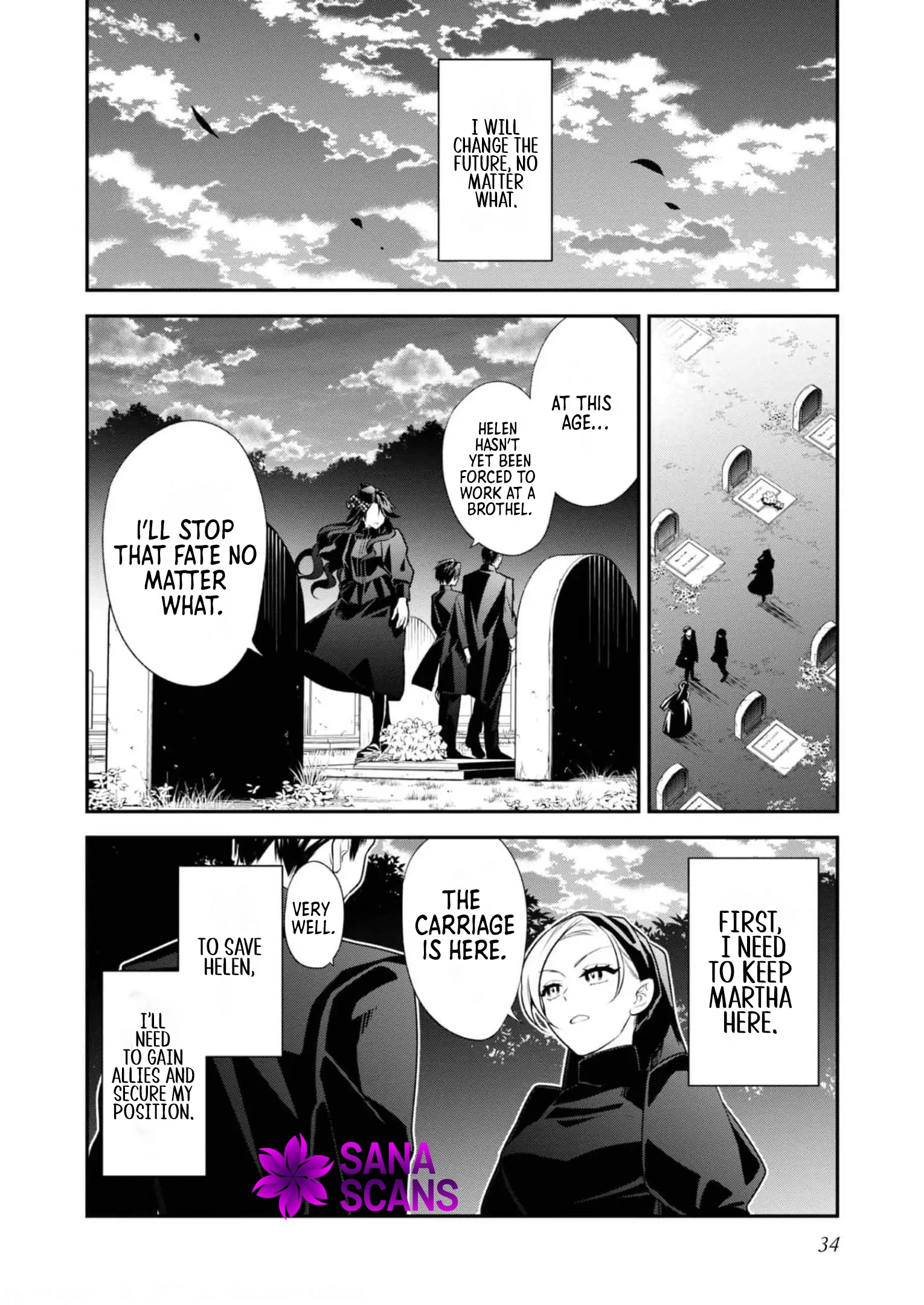 The fallen villainess rewinds fate, seeking to embody the flawless evil. Chapter 1 Page 34