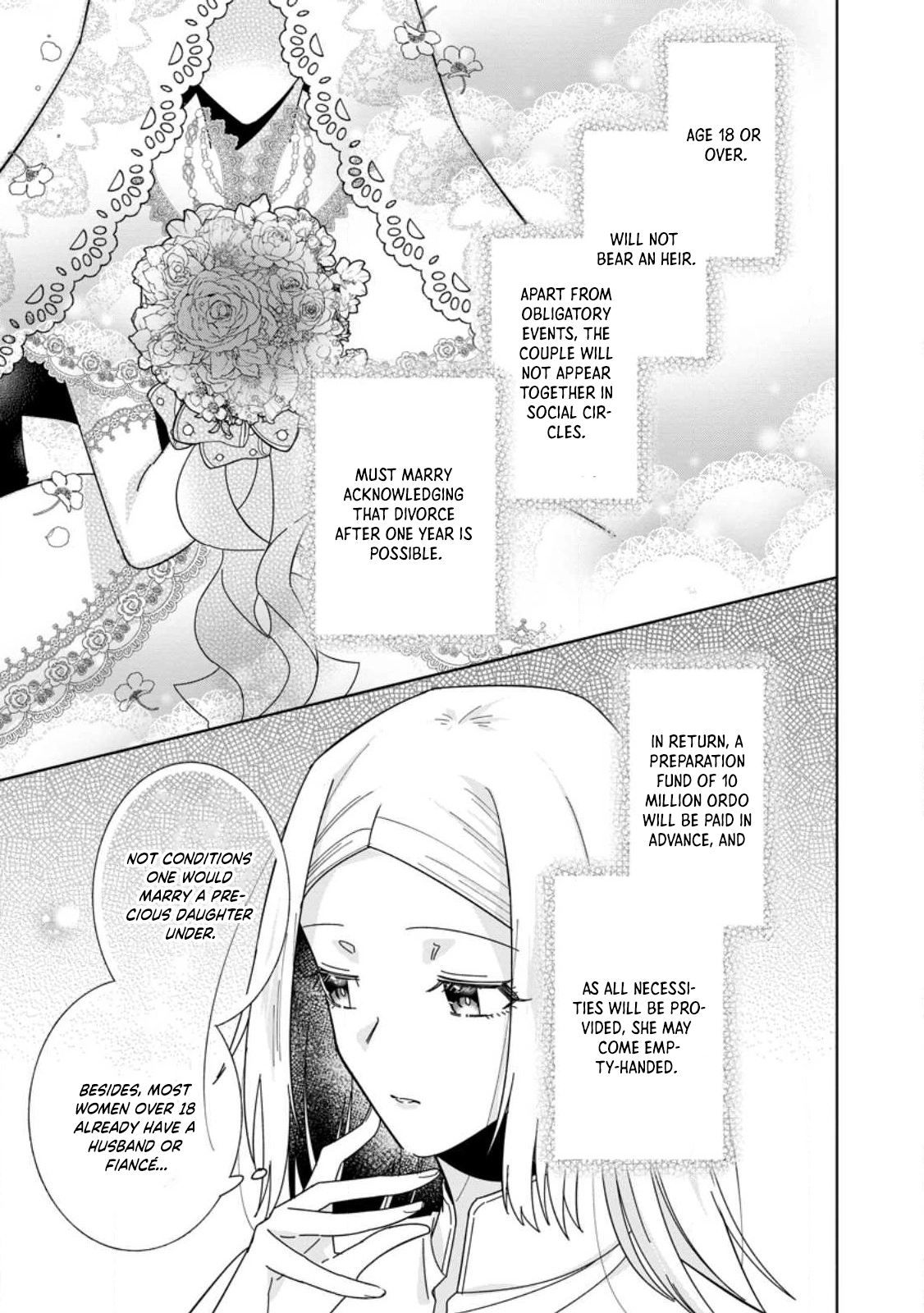 The Happy Contract Marriage of the Positive Lady Flora Chapter 1 Page 7