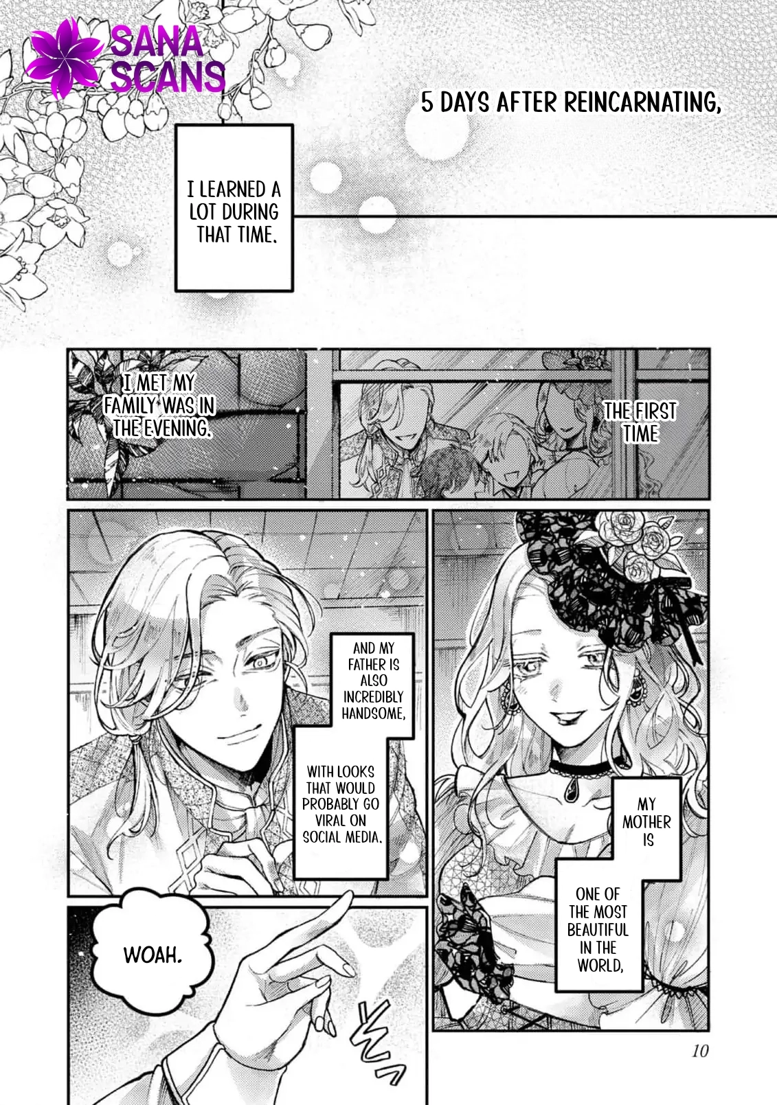 The Reincarnated Count’s Daughter, Blessed by Spirits, Just Wants a Normal Romance! Chapter 1 Page 10