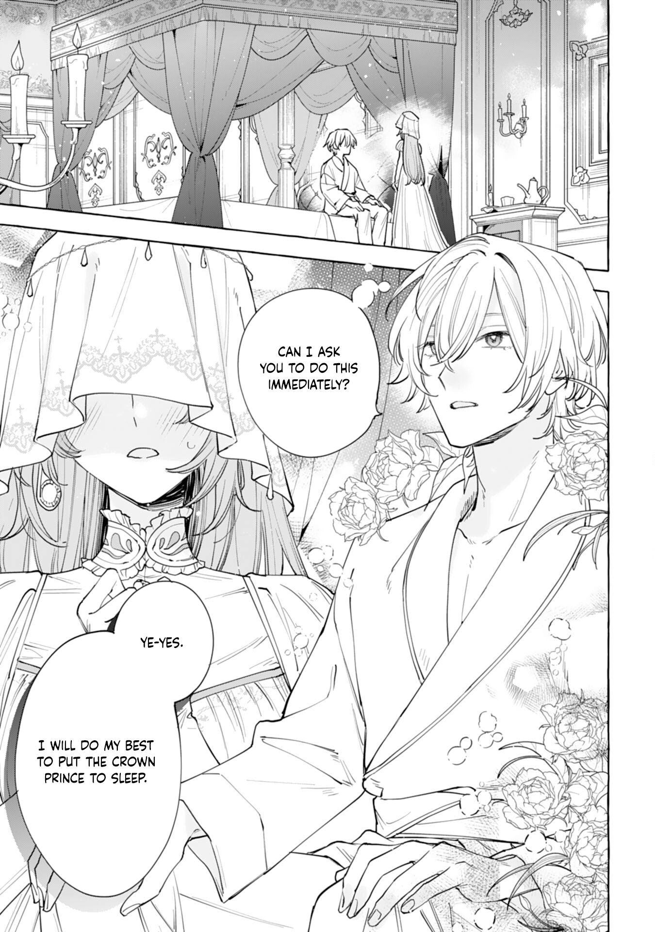 The Rewound Saintess Wants to Put the Insomniac Prince to Sleep Chapter 1 - . Page 1