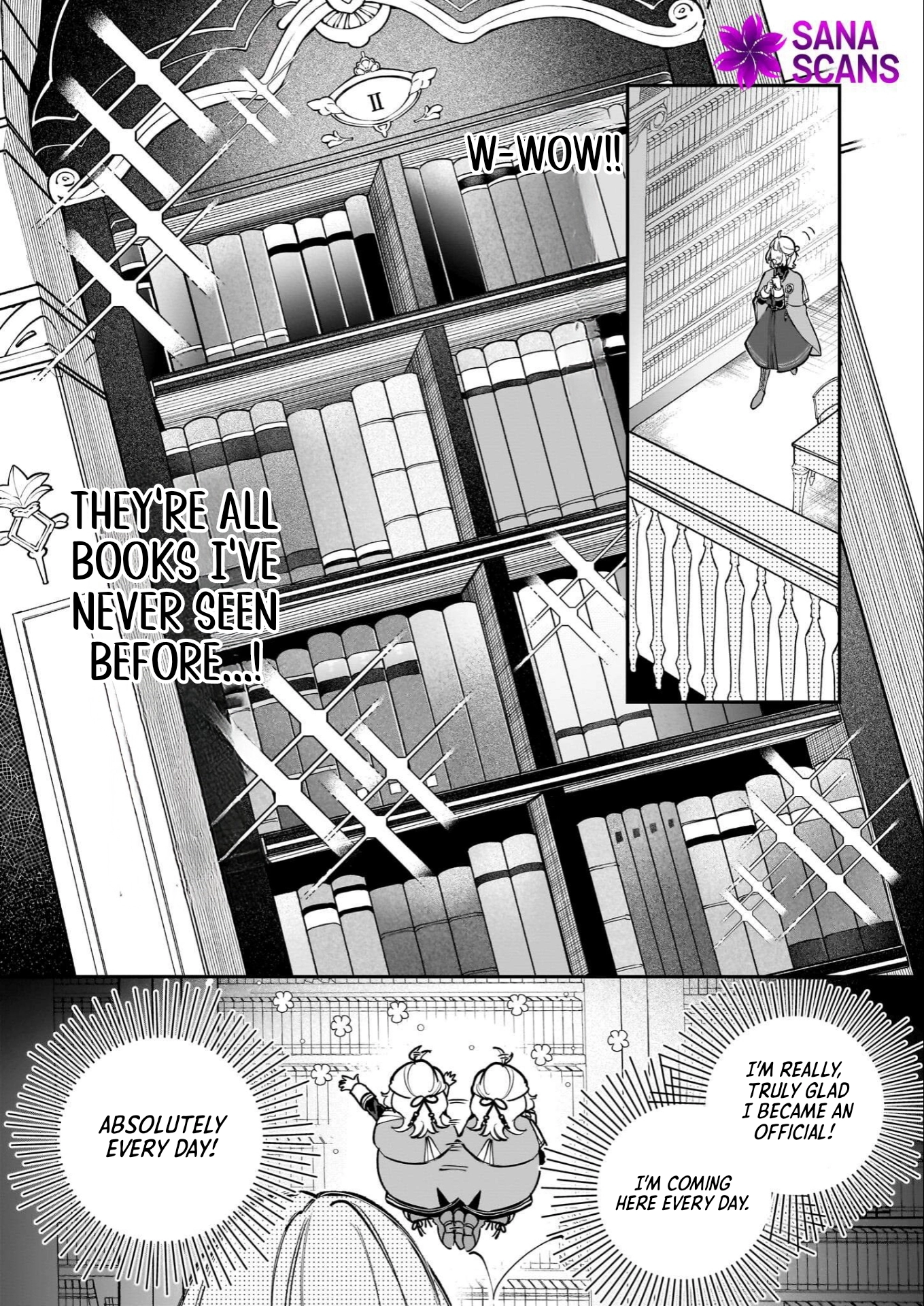 Toshokan no Tensai Shoujo: Honzuki no Shinjin Kanri wa Boudai na Chishiki de Kuni wo Sukuimasu Chapter 2 Page 4