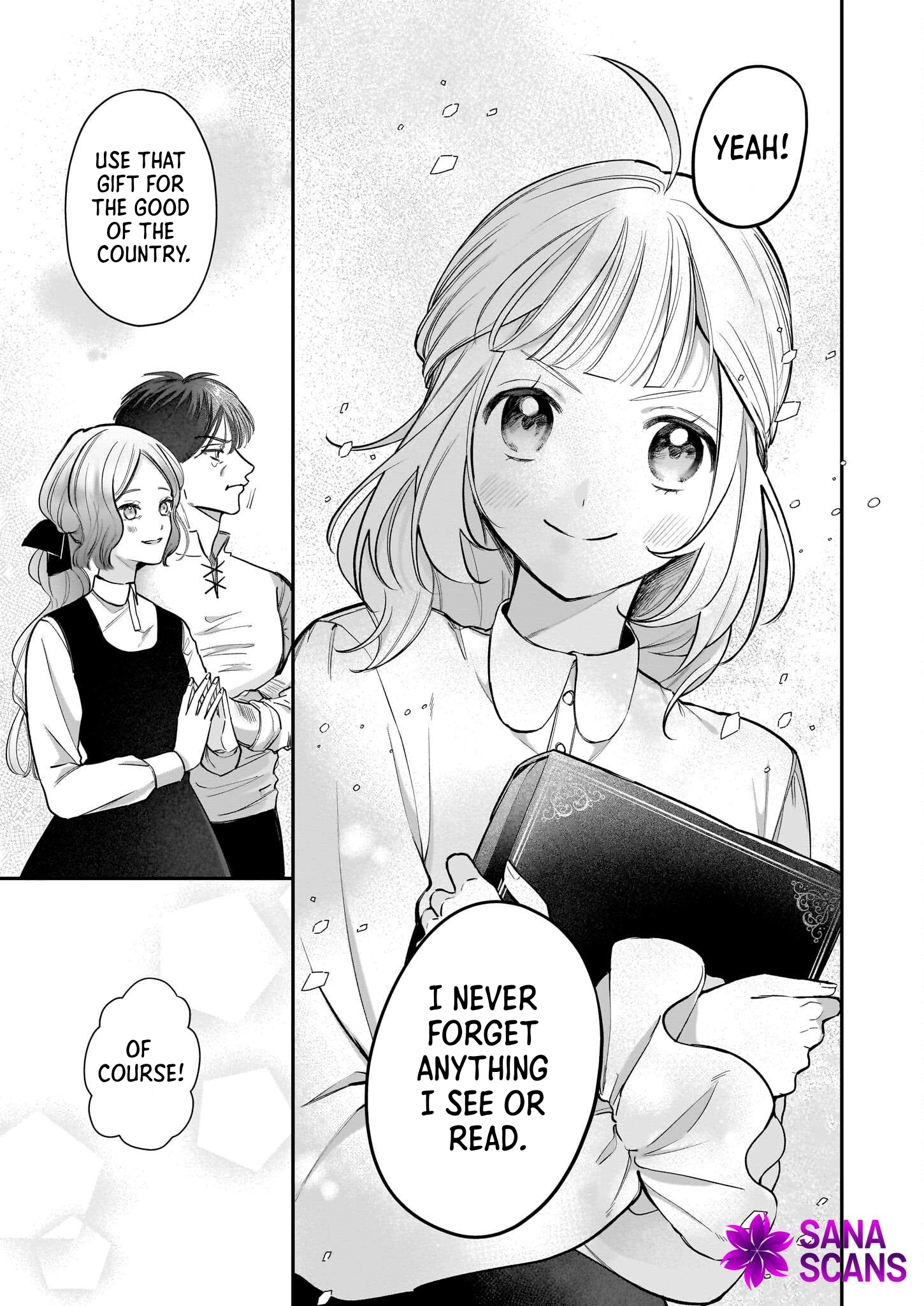 Toshokan no Tensai Shoujo: Honzuki no Shinjin Kanri wa Boudai na Chishiki de Kuni wo Sukuimasu Chapter 1 Page 12