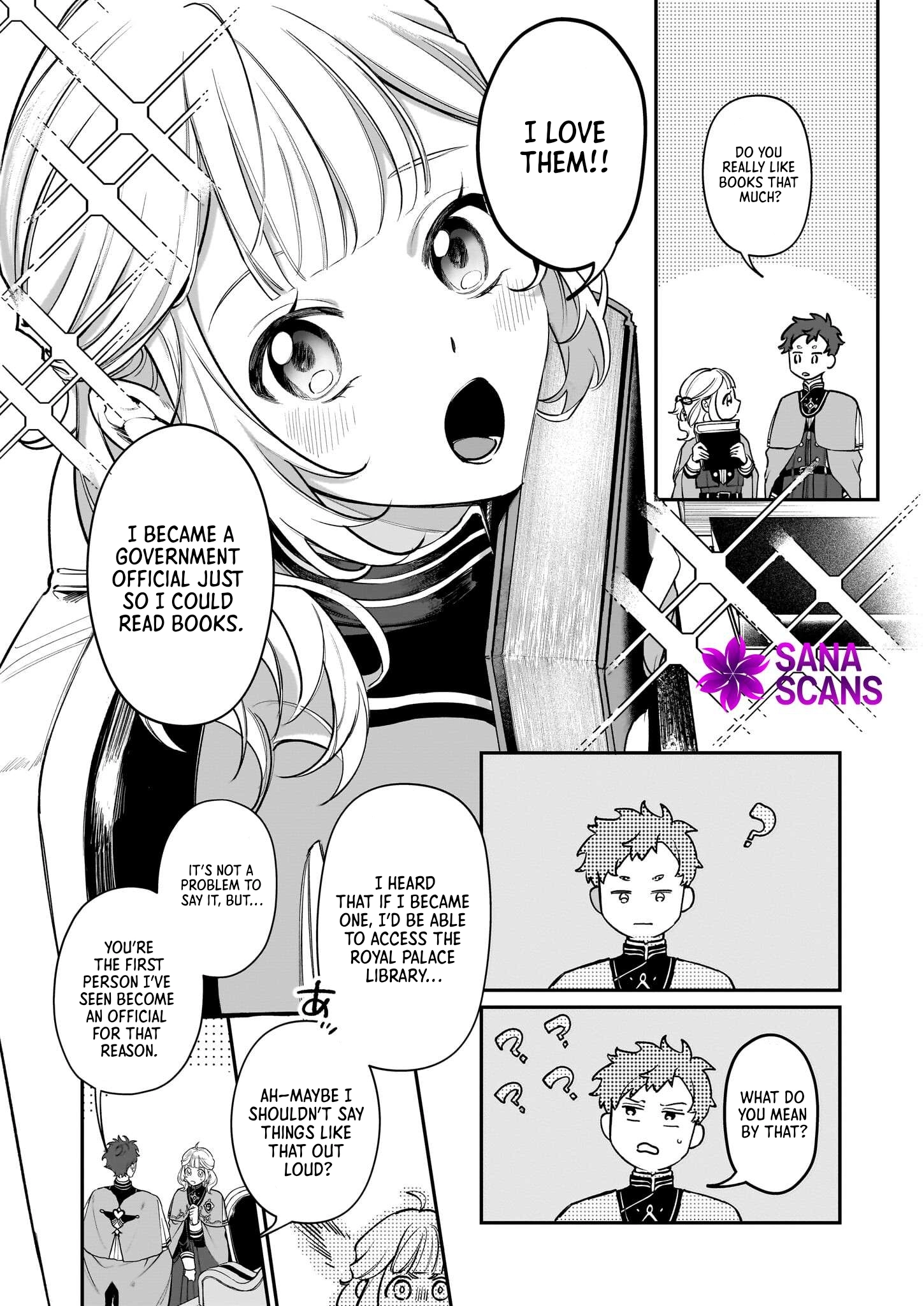 Toshokan no Tensai Shoujo: Honzuki no Shinjin Kanri wa Boudai na Chishiki de Kuni wo Sukuimasu Chapter 1 Page 33