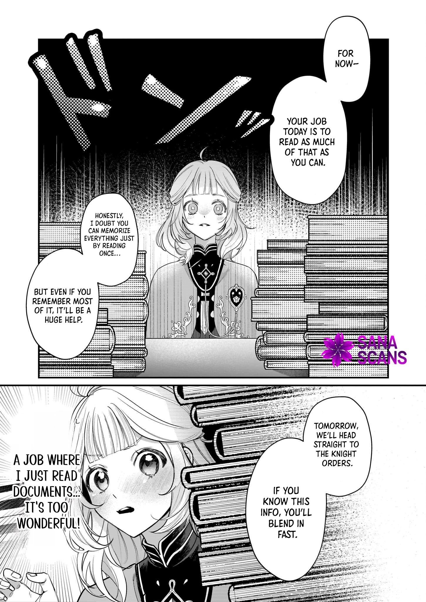 Toshokan no Tensai Shoujo: Honzuki no Shinjin Kanri wa Boudai na Chishiki de Kuni wo Sukuimasu Chapter 1 Page 52