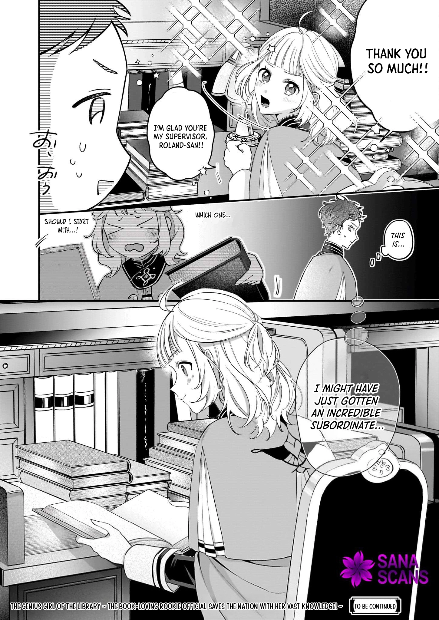 Toshokan no Tensai Shoujo: Honzuki no Shinjin Kanri wa Boudai na Chishiki de Kuni wo Sukuimasu Chapter 1 Page 53