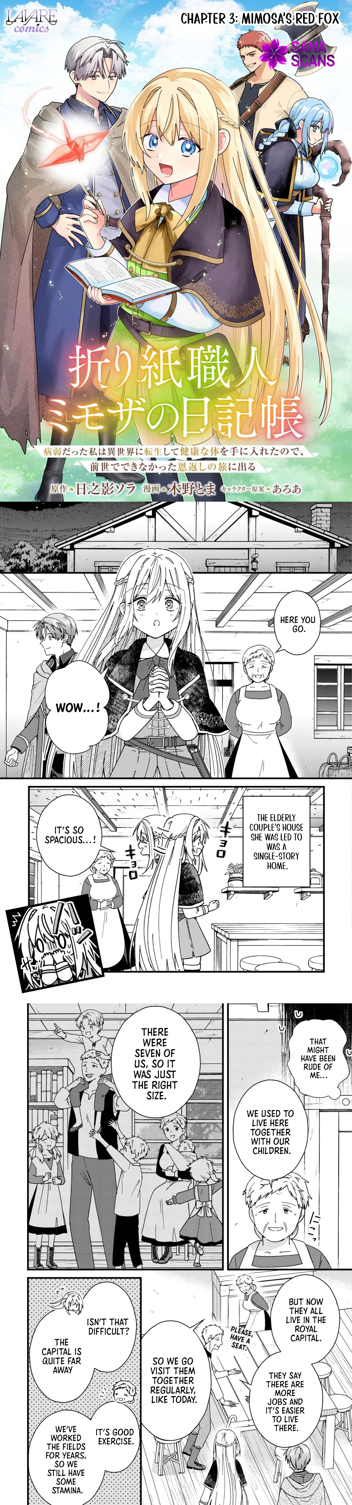 Mimosa’s Diary — An Origami Artisan’s Journey in Another World Chapter 3 Page 1