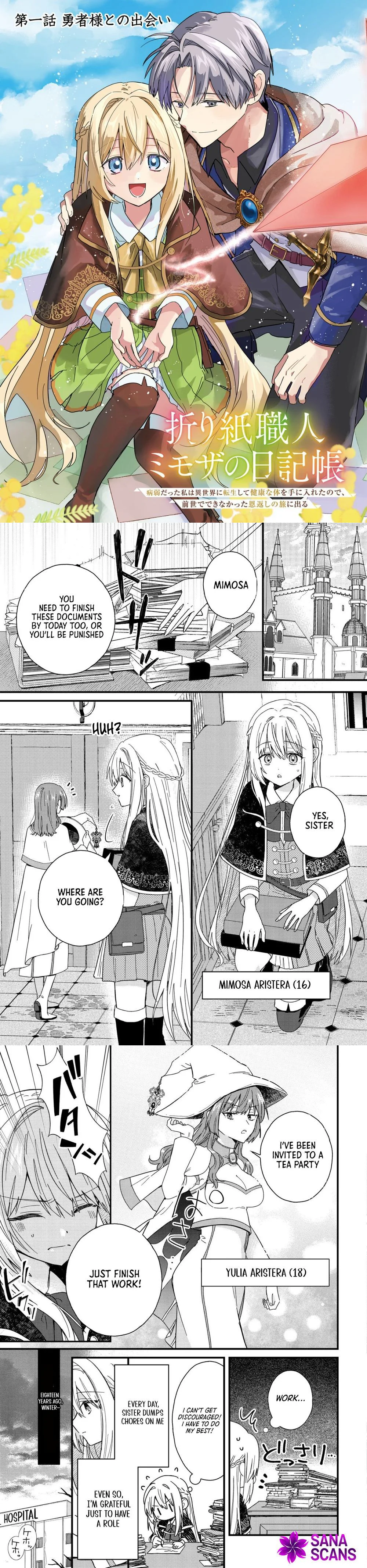 Mimosa’s Diary — An Origami Artisan’s Journey in Another World Chapter 1 - . Page 2